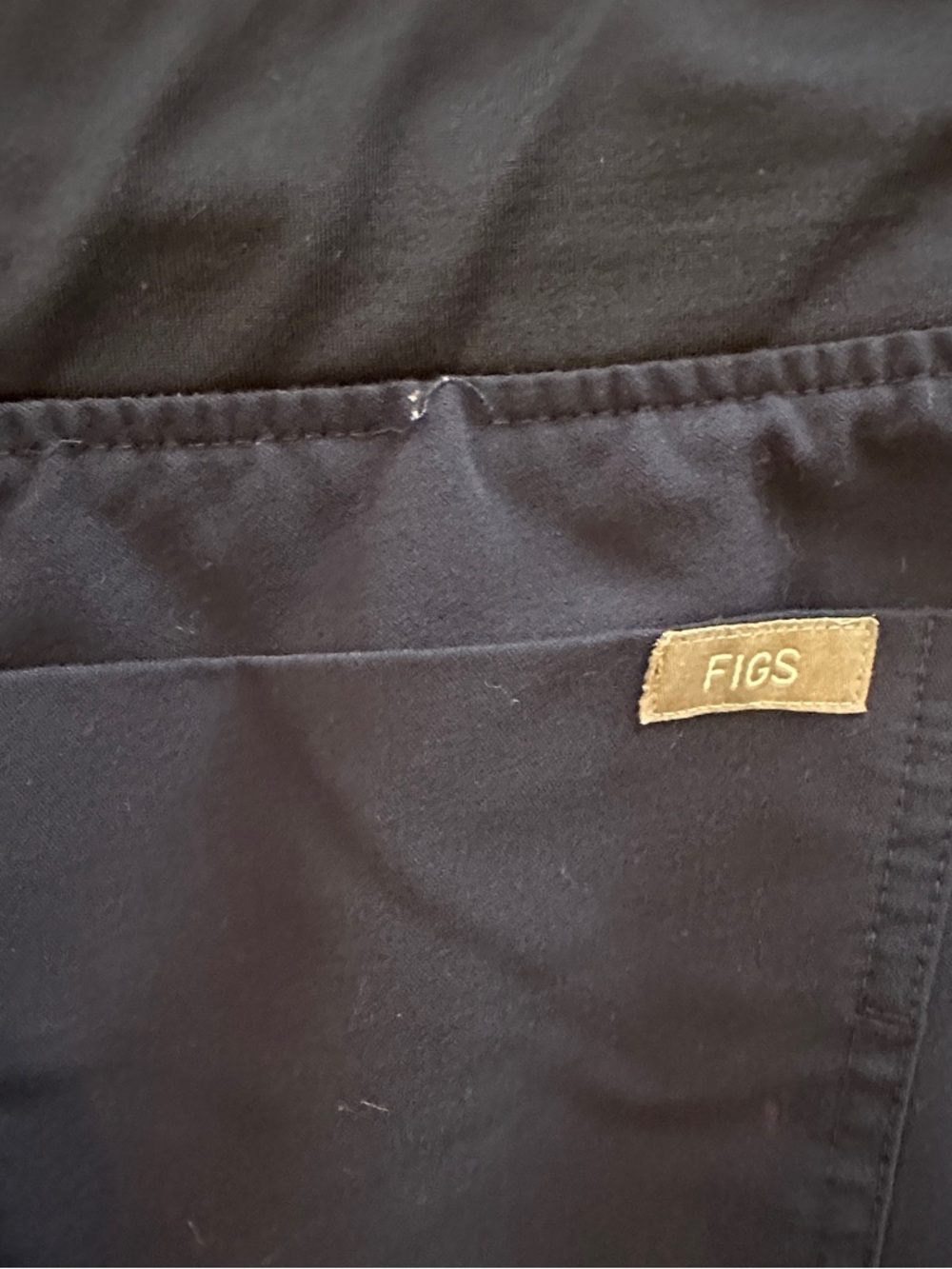 Figs Navy Blue Scrub Set- Small Top- Medium Pants (mismatched) - Picture 7 of 8